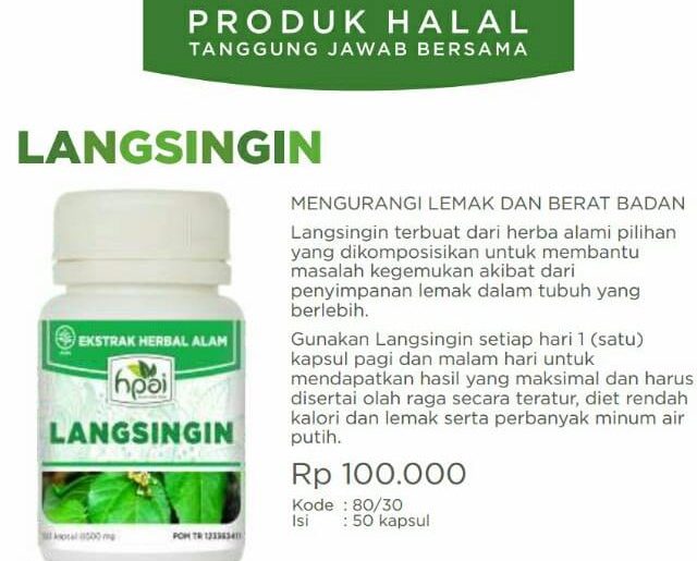 Cara Diet Dengan Langsingin Hpai, Cara Konsumsi Langsingin Hpai, Cara Minum Langsingin Hpai