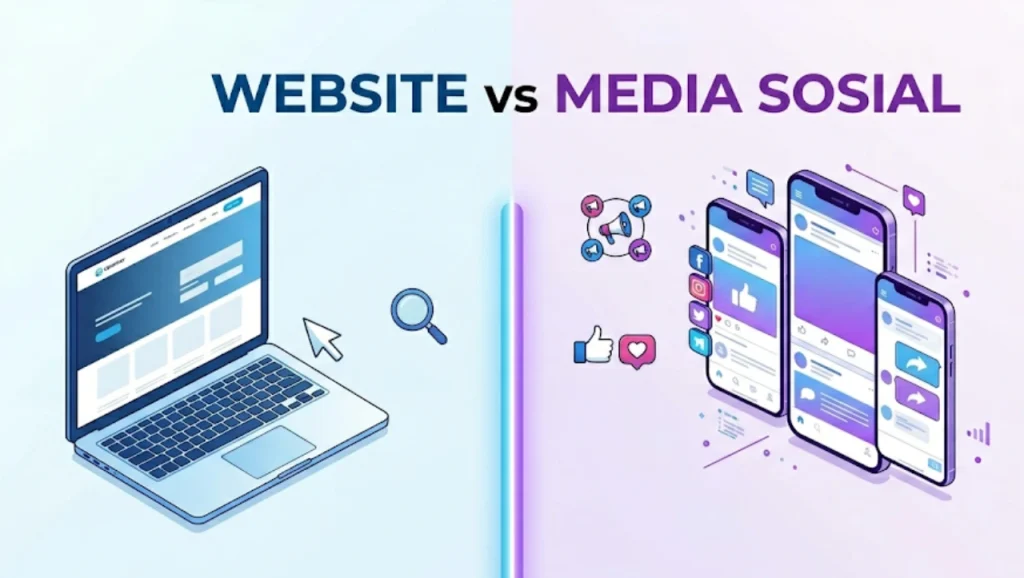 Website vs Media Sosial, Mana yang Lebih Penting untuk Bisnis?